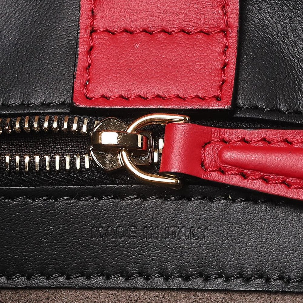 FENDI Tricolor Nappa Leather Runaway Logo Shoulder Bag - Picture 7 of 11